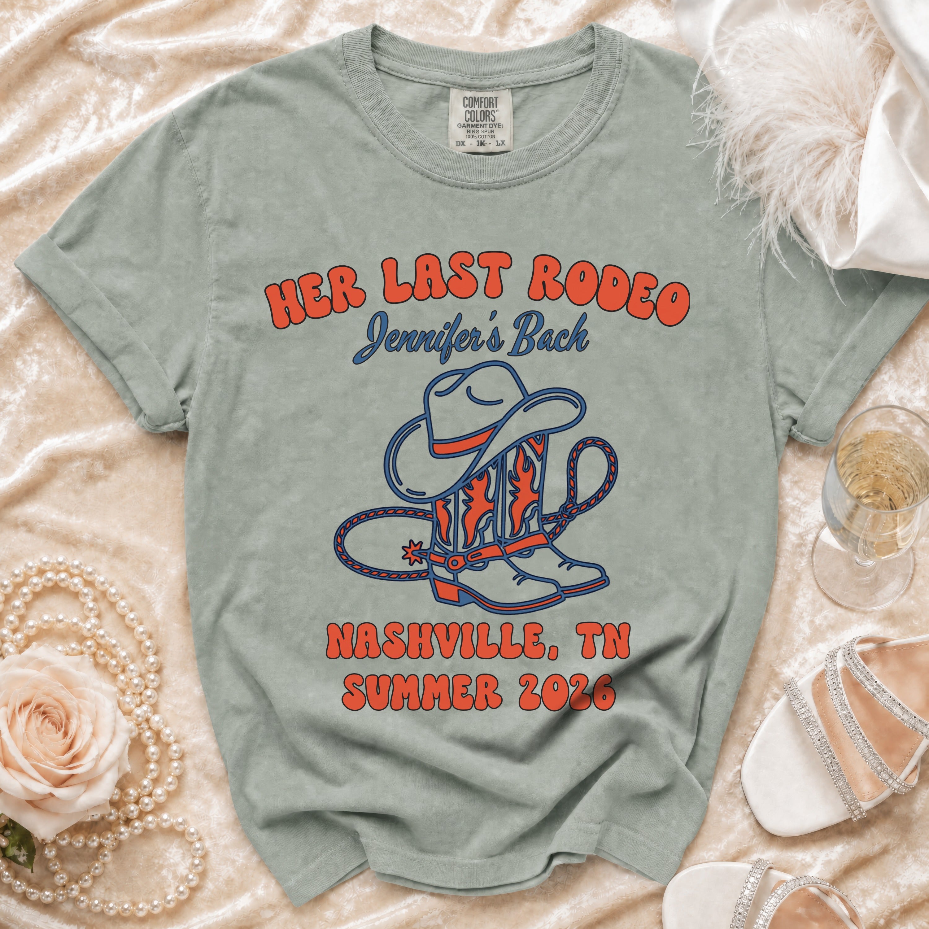 Her Last Rodeo, Jennifer's Back, Nashville, TN Summer 2026 t-shirt.