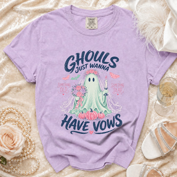 Ghoul Bride Vows T-Shirt in Orchid