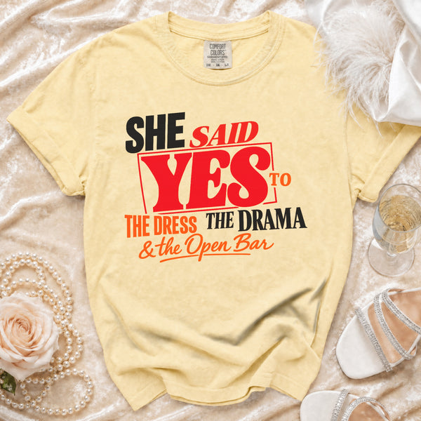 She Said Yes T-Shirt in Butter