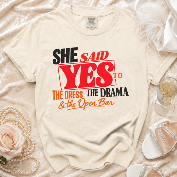 She Said Yes T-Shirt in Ivory