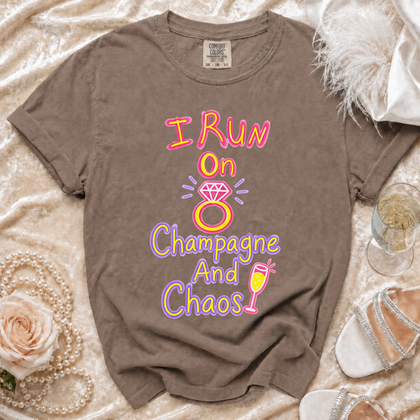 Champagne Chaos T-shirt in Espresso