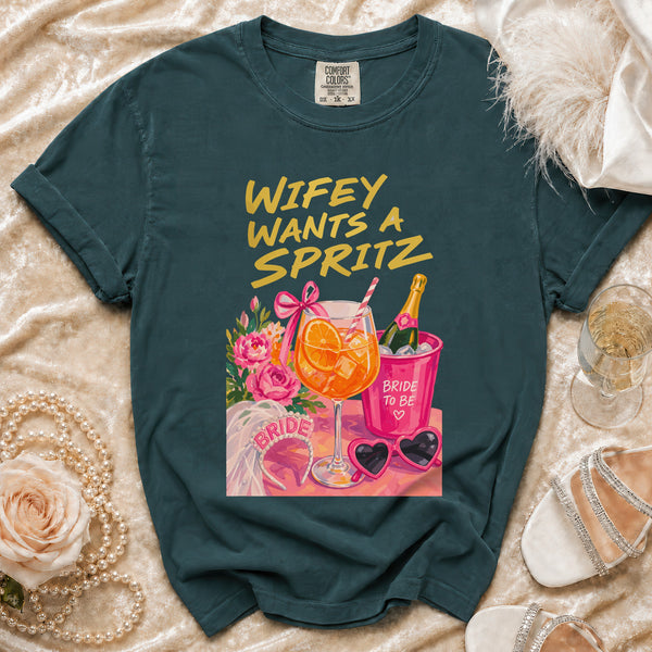 Bride Spritz T-Shirt in Blue Spruce