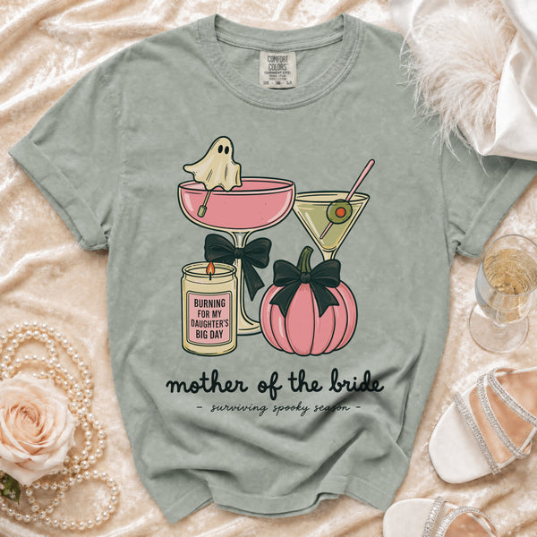 Spooky Bride's Mom T-Shirt in Bay