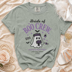 Bride of Boo Crew shirt with a ghost, bats, and candy graphic.