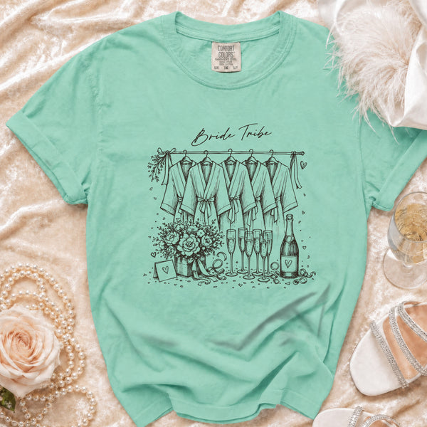 Bride Tribe T-Shirt in Island Reef