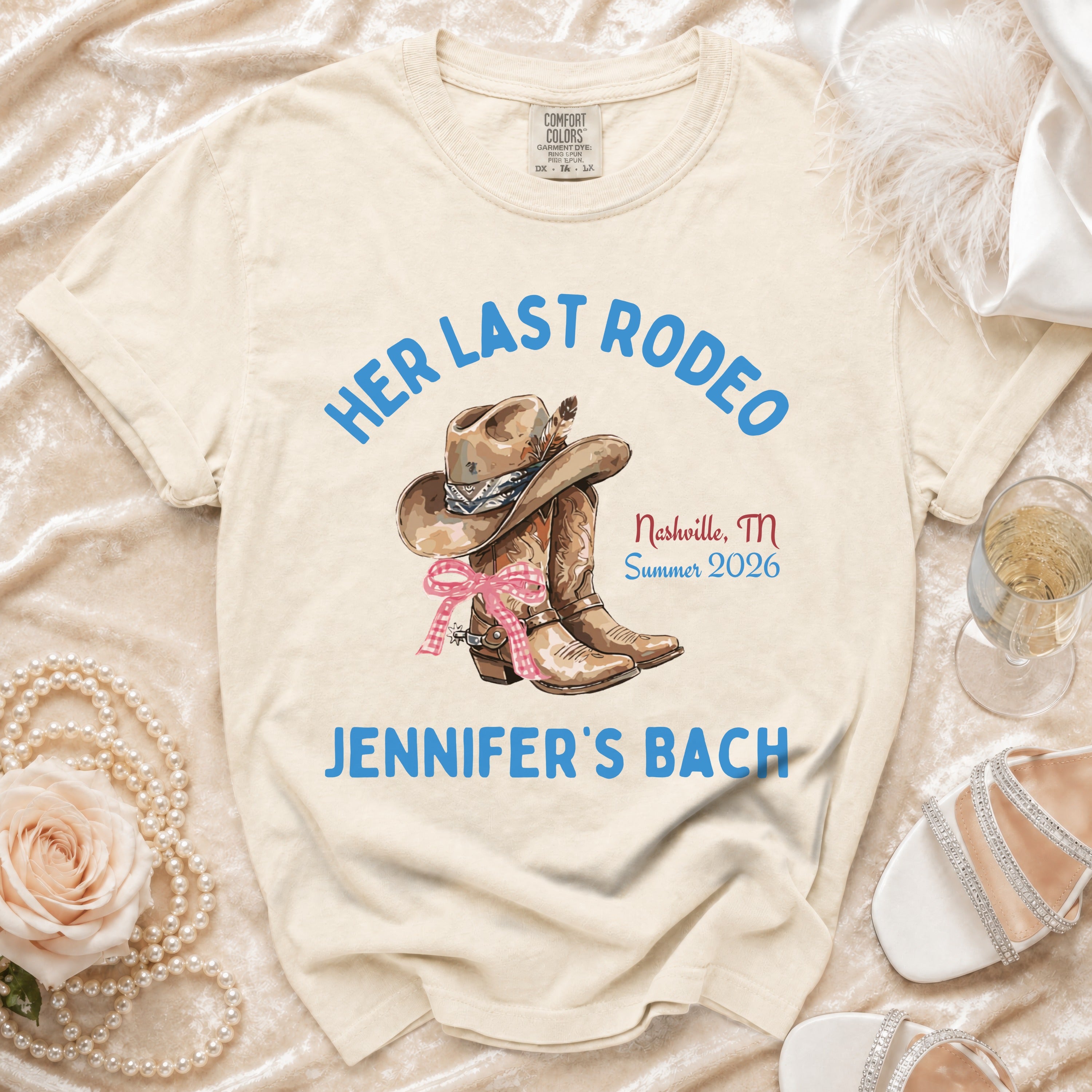Her Last Rodeo Jennifer's Bach Nashville TN Summer 2026 t-shirt.