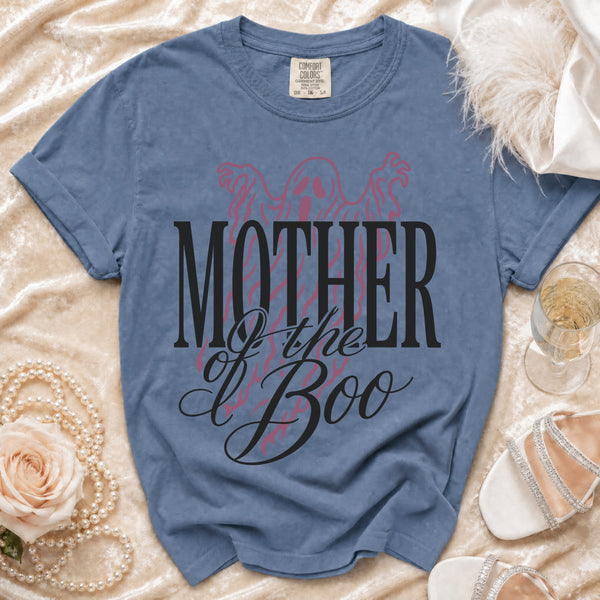 Mother of the Boo T-Shirt in Blue Jean