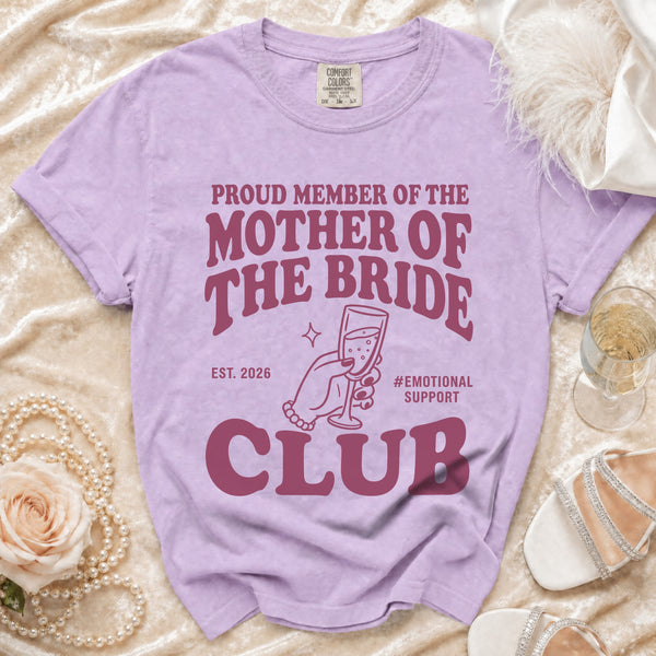 Bride's Mom T-Shirt in Orchid
