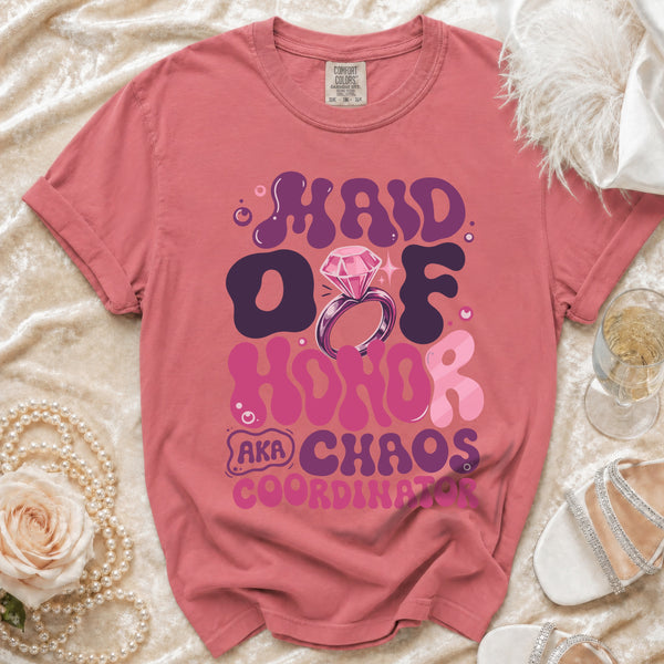 Maid of Honor T-Shirt in Watermelon