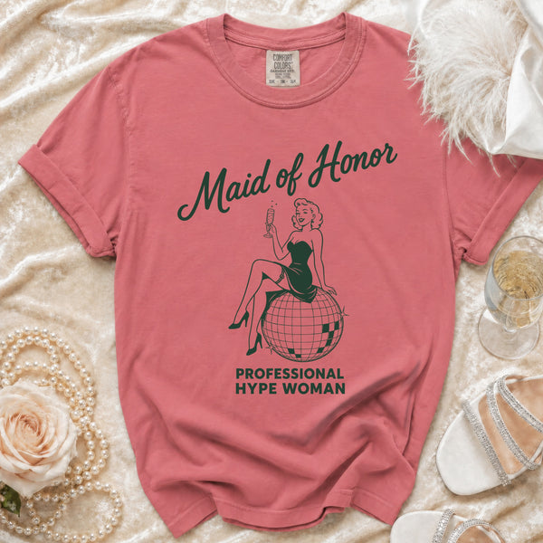 Maid of Honor T-Shirt in Watermelon