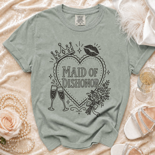 Maid of Dishonor T-Shirt in Bay