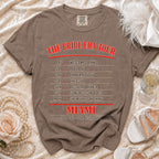 Bride Era Tour Miami t-shirt with schedule and "Sold Out" text.