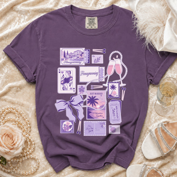Honeymoon Dreams T-shirt in Grape