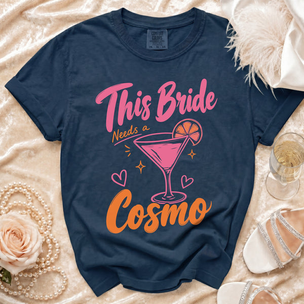 Bride Needs Cosmo T-shirt in True Navy