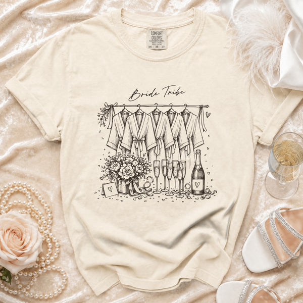 Bride Tribe T-Shirt in Ivory