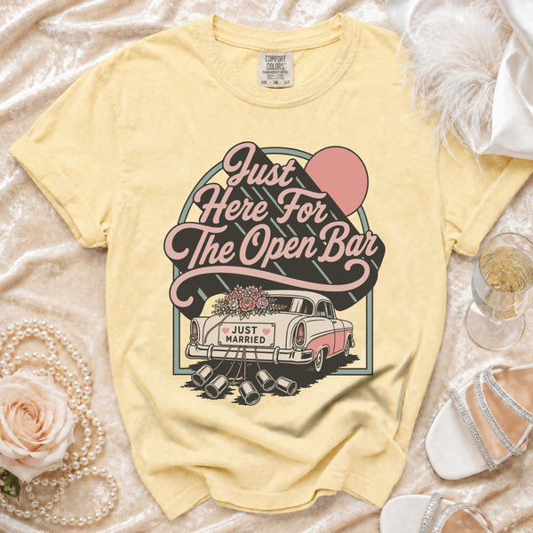 Open Bar Retro T-Shirt in Butter