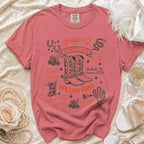 T-shirt with "Jennifer's Bach" and "Her Last Rodeo" design.