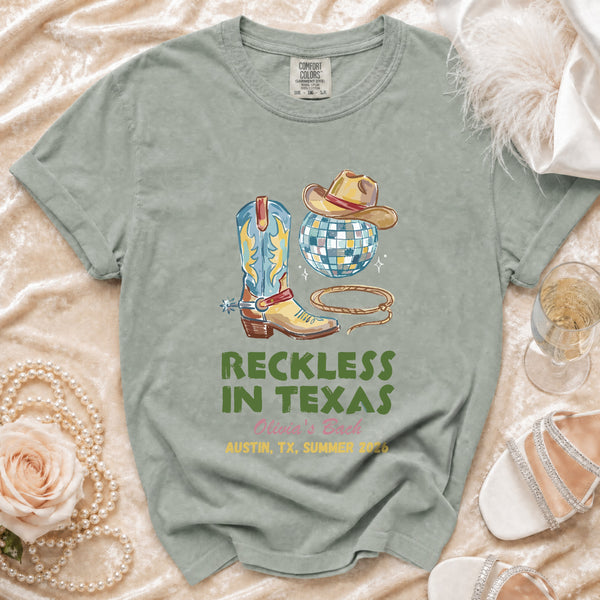 Reckless Disco Texas Bachelorette T-shirt in Bay