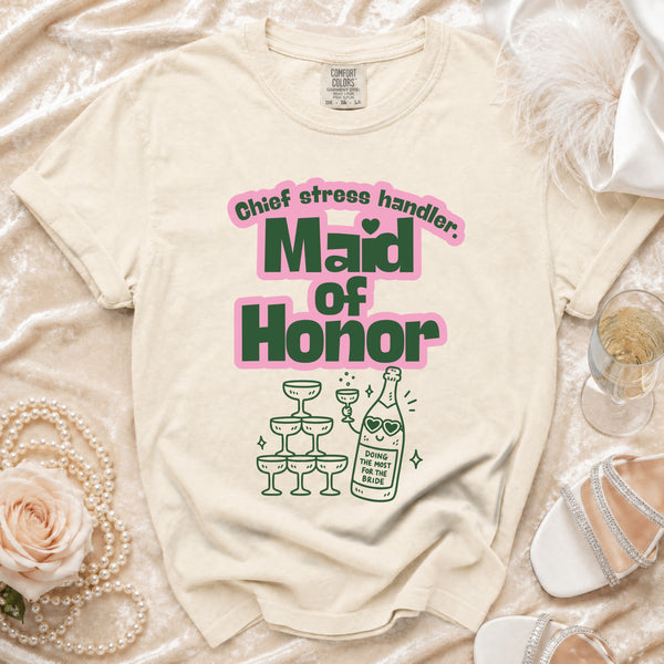 Maid of Honor T-shirt in Ivory