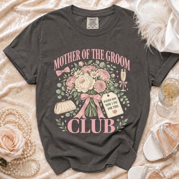 Groom Mom T-Shirt in Pepper