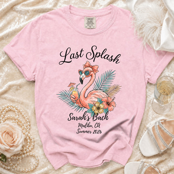 Last Splash Tropical Flamingo T-Shirt in Blossom