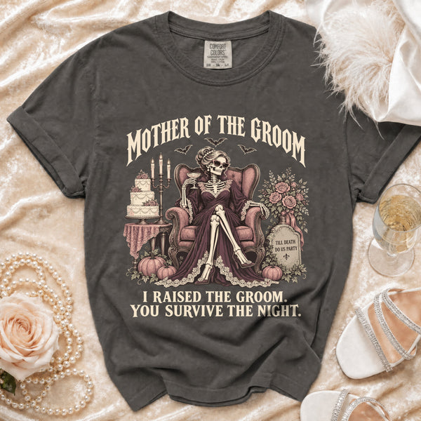 Groom Mother T-Shirt in Pepper