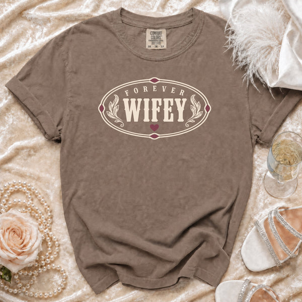 Forever Wifey T-shirt in Espresso