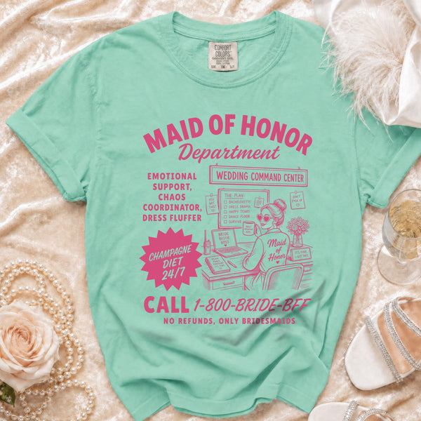 Maid of Honor T-Shirt in Island Reef