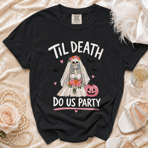 Til Death Party T-Shirt in Black