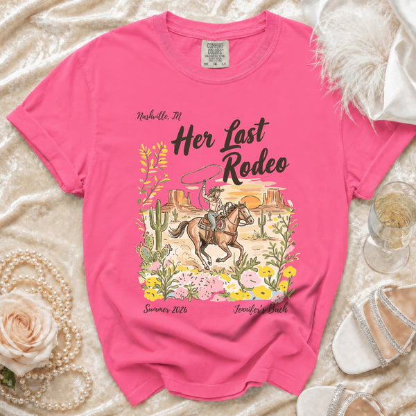 Her Last Rodeo Desert Bloom T-Shirt in Crunchberry