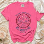 Pink t-shirt for Willow's Bachelorette: Red, White & I Do.