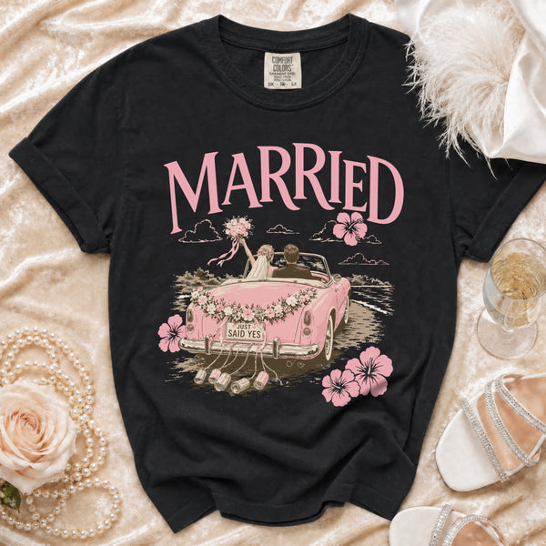 Married Life T-Shirt in Black