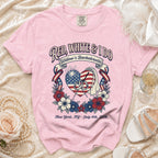Red, White & I Do Willow's Bachelorette t-shirt, New York, July 4th, 2026.