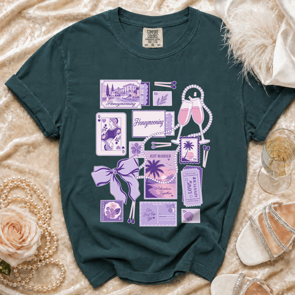 Honeymoon Dreams T-shirt in Blue Spruce