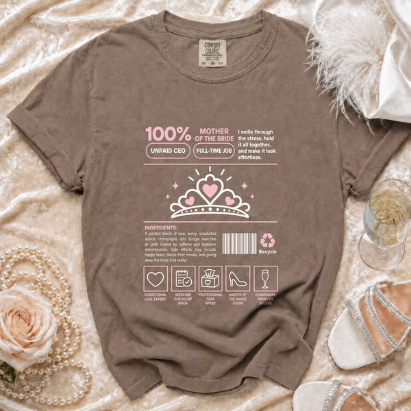 Mother of Bride T-shirt in Espresso