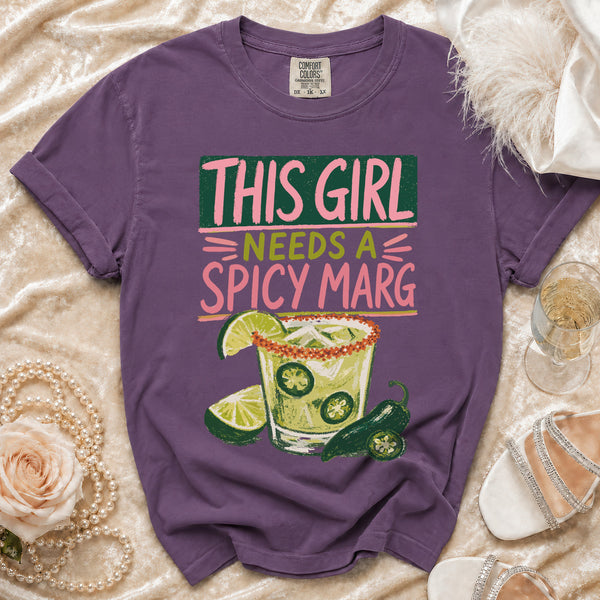 Spicy Marg Girl T-Shirt in Grape