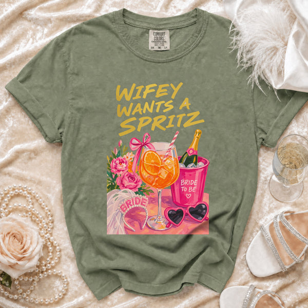 Bride Spritz T-Shirt in Moss