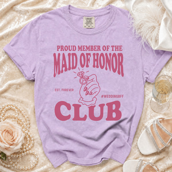 Maid of Honor Club T-Shirt in Orchid