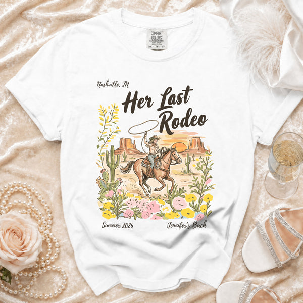Her Last Rodeo Desert Bloom T-Shirt in White