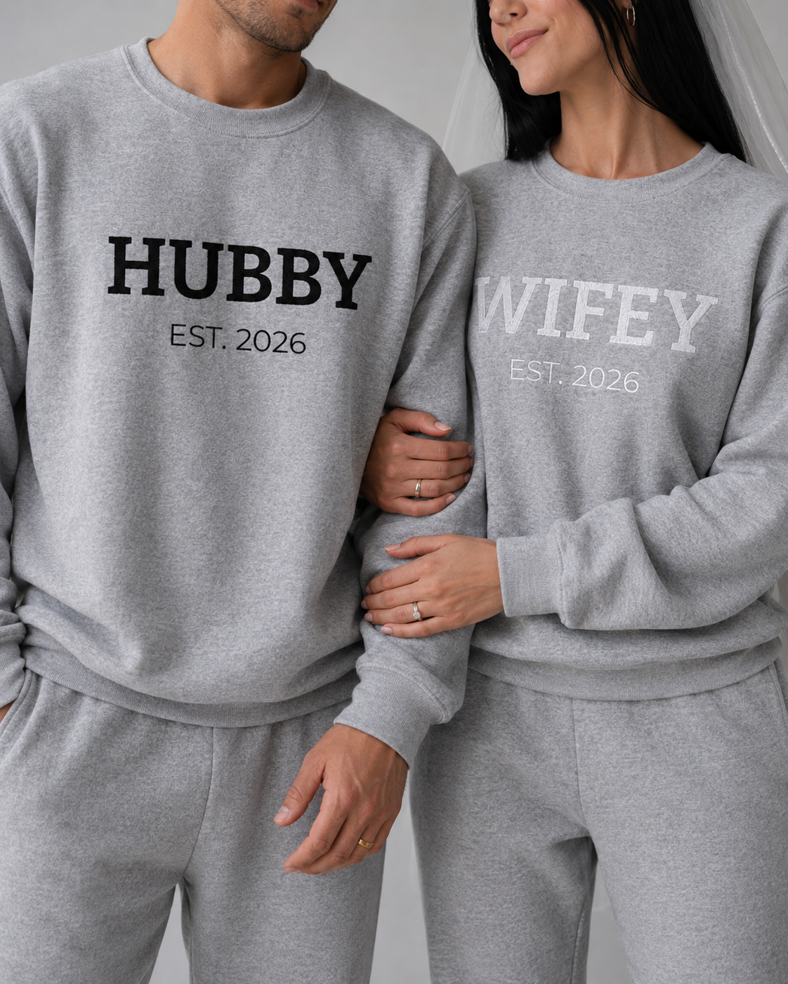 White Wifey Est Sweatshirt