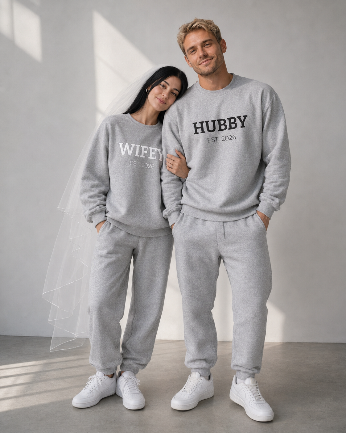White Wifey Est Sweatshirt
