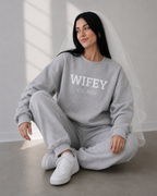 White Wifey Est Sweatshirt