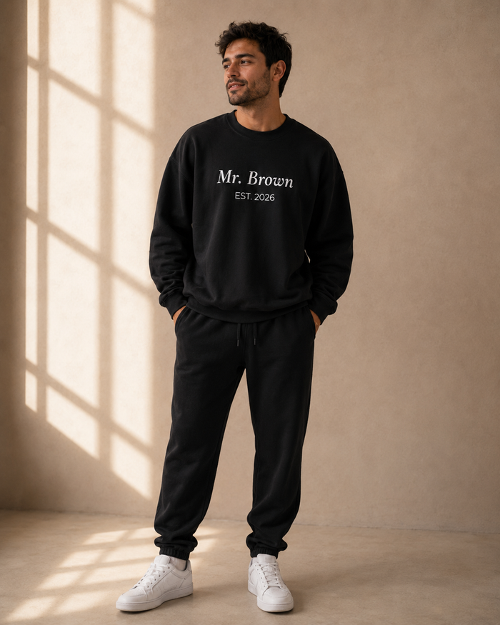 White Mr Est Sweatshirt