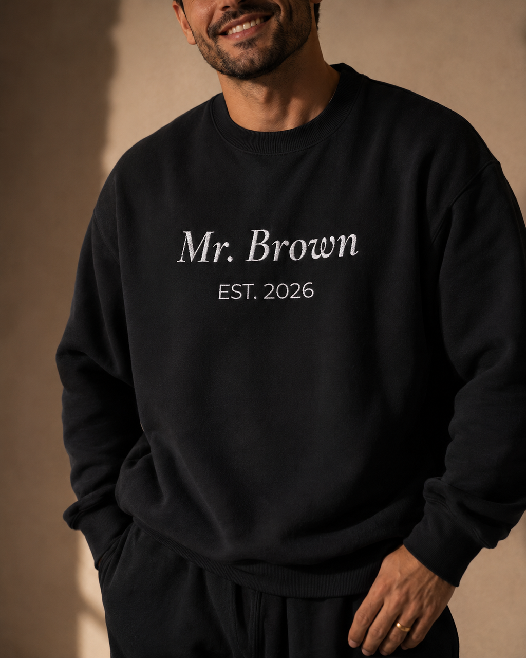 White Mr Est Sweatshirt