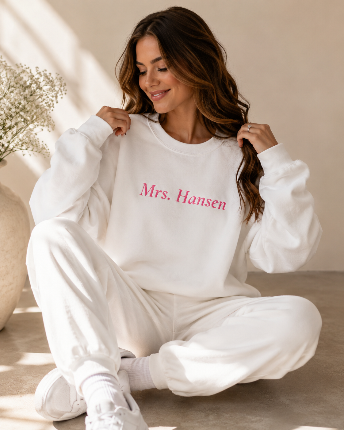Pink Mrs Sweatshirt