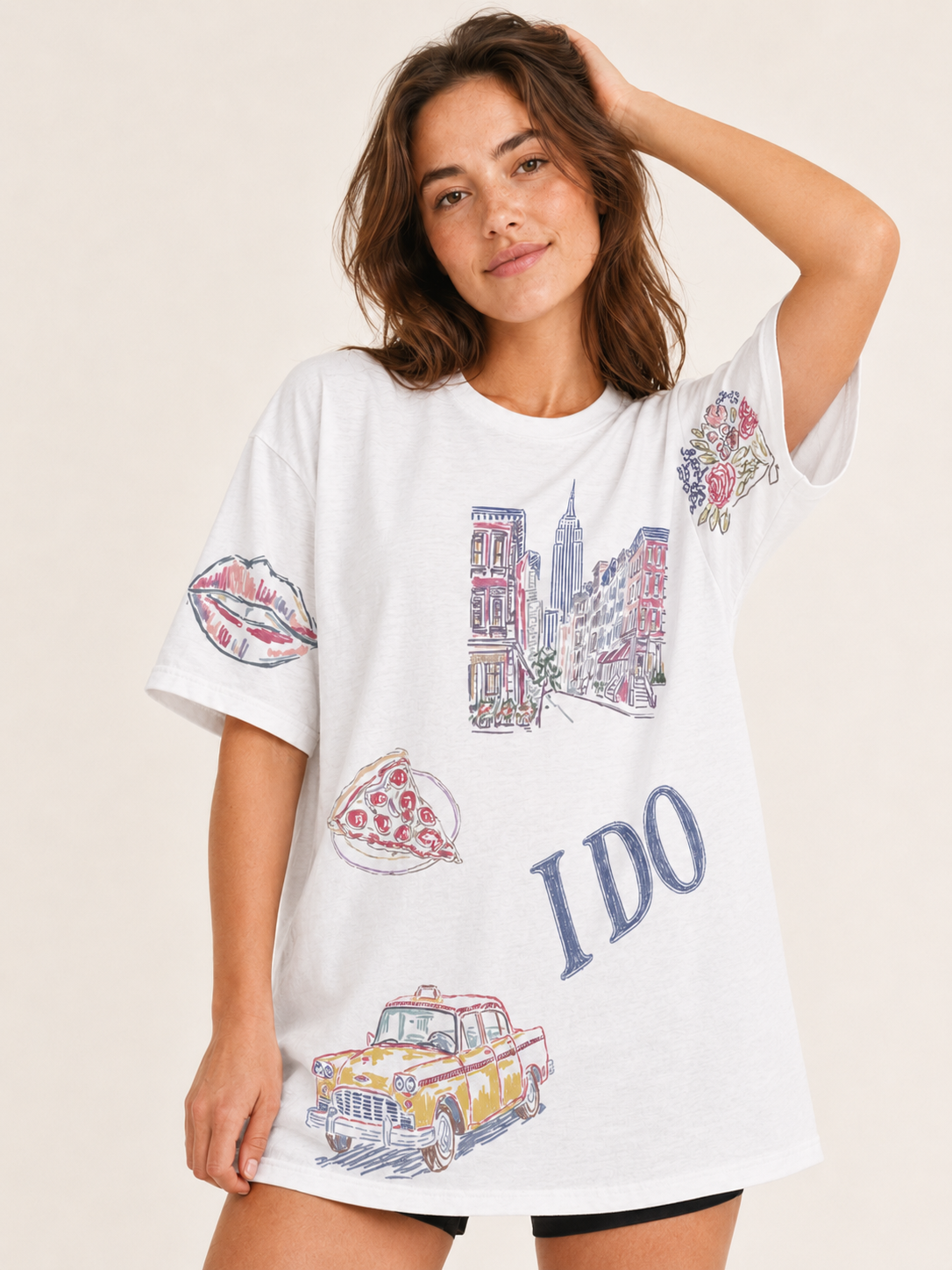 NY Bride Doodles T-shirt