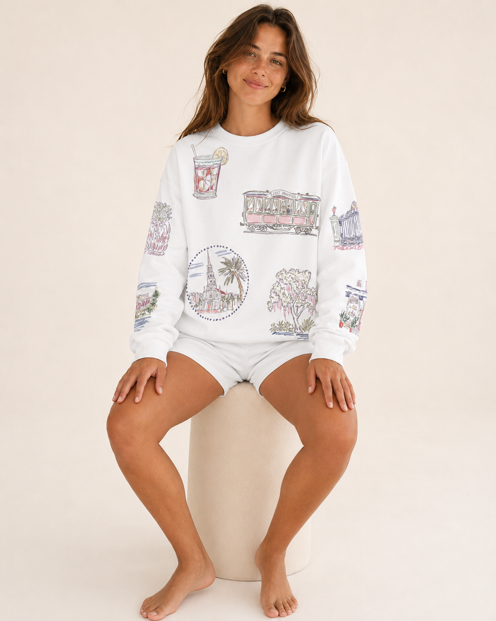Charleston Bride Doodles Sweatshirt