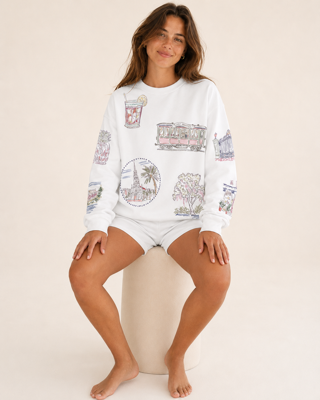 Charleston Bride Doodles Sweatshirt