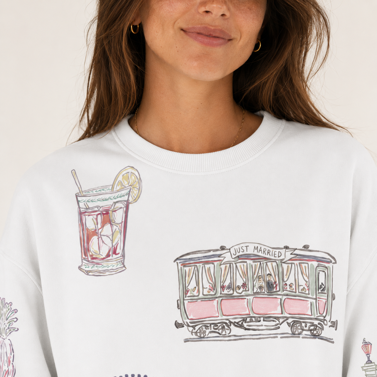 Charleston Bride Doodles Sweatshirt