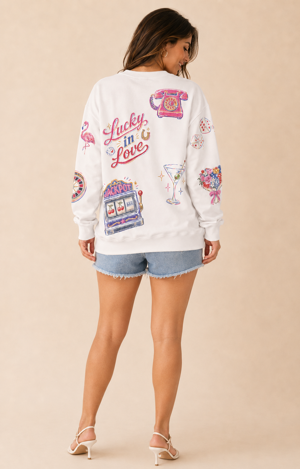 Las Vegas Bride Doodles Sweatshirt